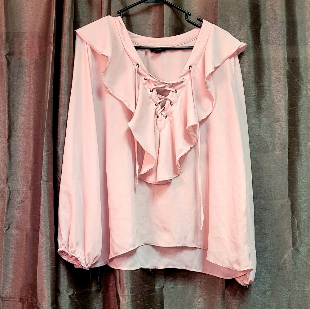 Gauzey Ruffle Blouse
